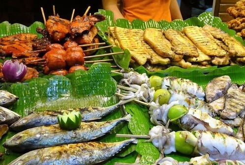 菲律宾蔬菜-烤鱼