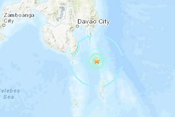 菲律宾地震,地震位置