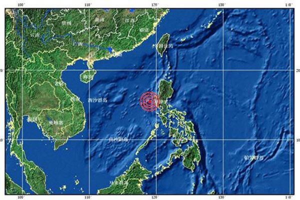 菲律宾地震,地震位置