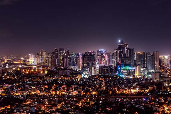 菲律宾城市夜景